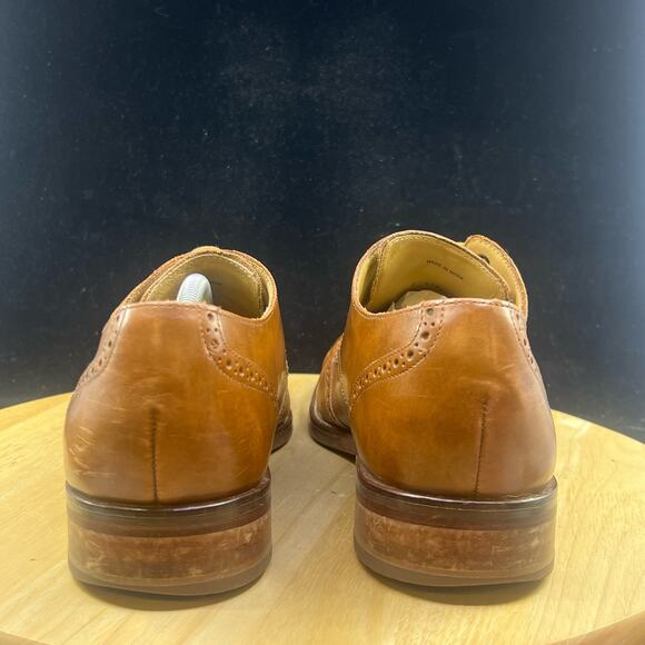 Cole Haan Grand OS Men's 12 M Brown Wingtip Oxford Madison Medallion Leather - Picture 6 of 10